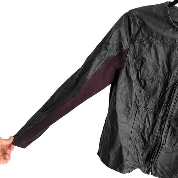 NYGARD Collection Leather Jacket Black PL (14-18) - Picture 6 of 8